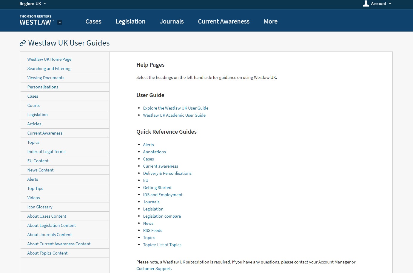 User Guides Homepage